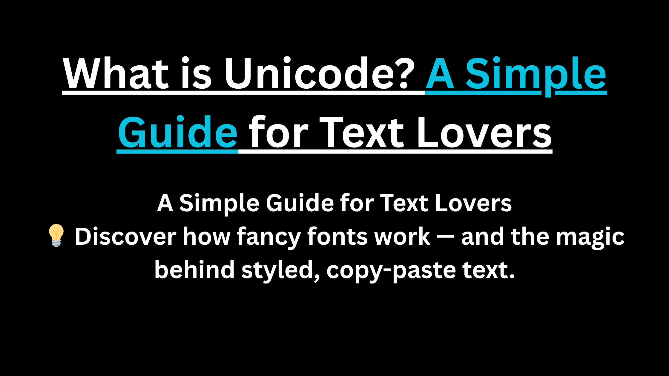 Abstract art representing Unicode characters